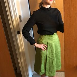 JIL SANDER elegant green skirt - Size IT 36 (fits like a US 2)